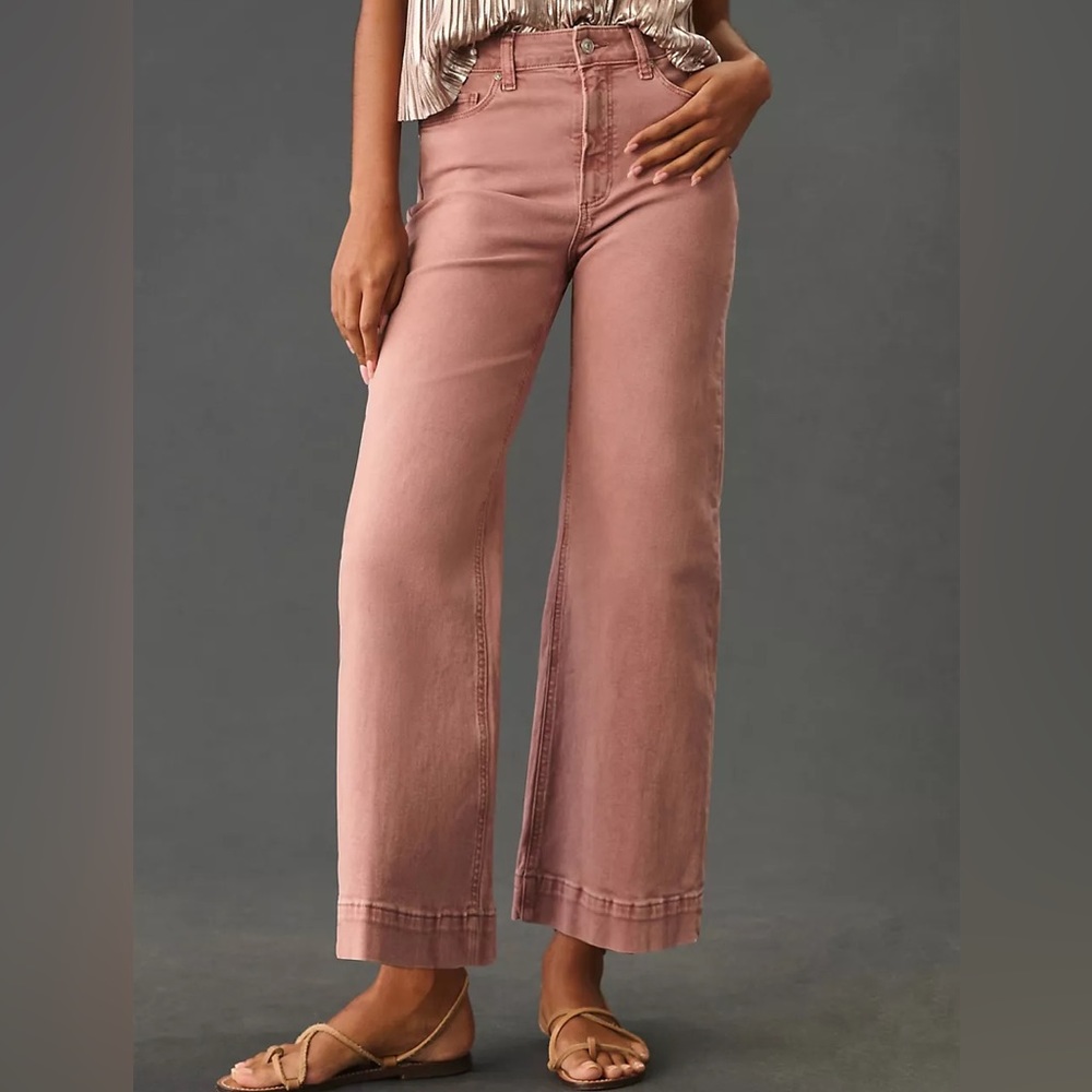 Paige Anessa High-Rise Crop Wide-Leg Jeans
